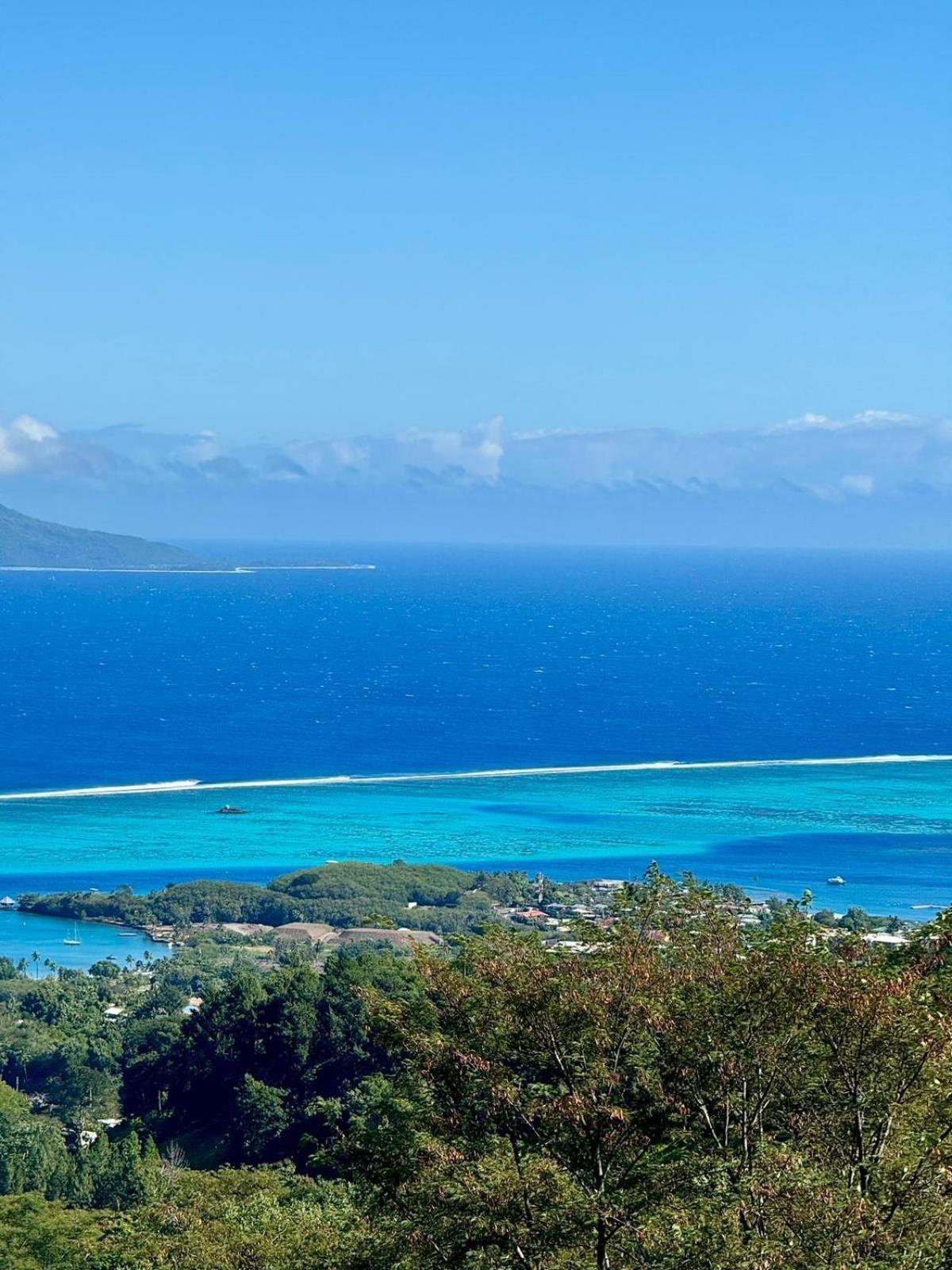 Logement Cosy Avec Piscine Et Vue Tahiti Punaauia Exteriör bild
